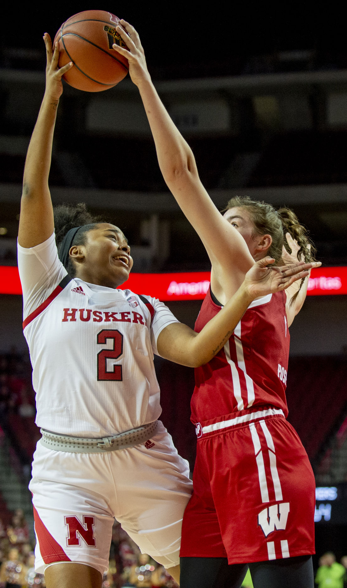 Nebraska vs. Wisconsin women's basketball, 1.9